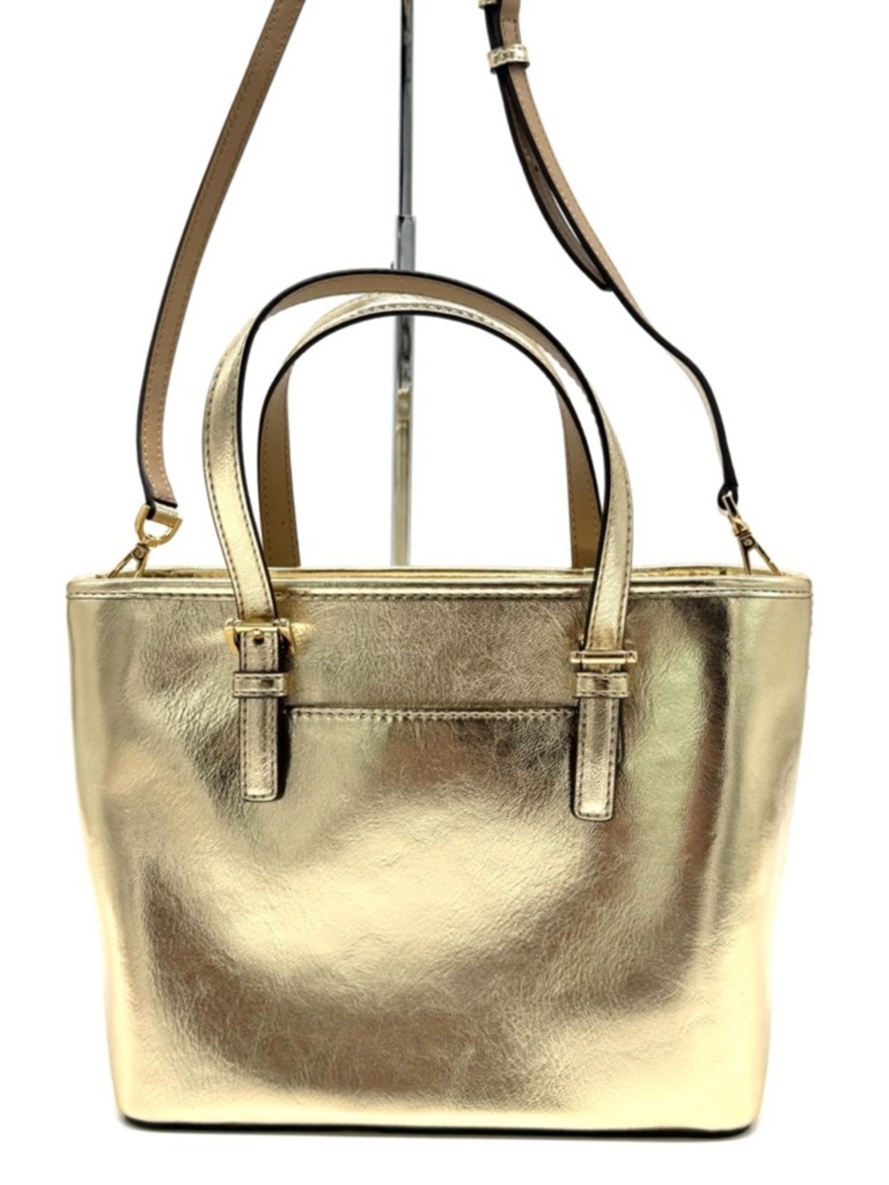 Michael Kors Jet Set Travel XS TZ Tote Bag Gold - Picture 5 of 9
